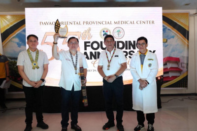 Sen. Bong Go joins Davao Oriental Provincial Medical Center’s 55th anniversary, welcomes Okada Foundation equipment donation, continued health service improvements