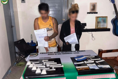 ₱3.5-M shabu seized; live-in couple nabbed in Davao de Oro
