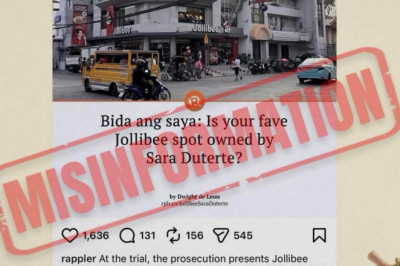 VP Sara denies Jollibee franchise ownership, hits rappler over reporting